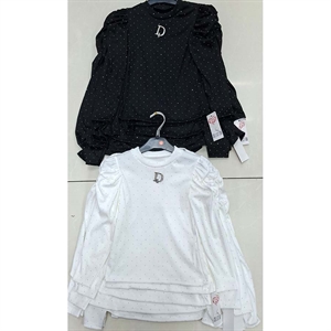 Bluzka dziewczęca prążek  4-14 lat