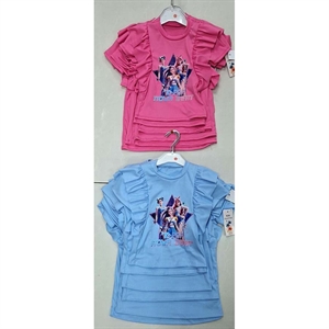 Bluzka dziewczęca prążek  4-14 lat