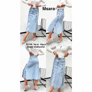 Spódnica jeansowa damska Msara  XS-XL