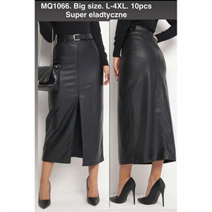 Spódnica ze sztucznej skóry Big Size  L-4XL
