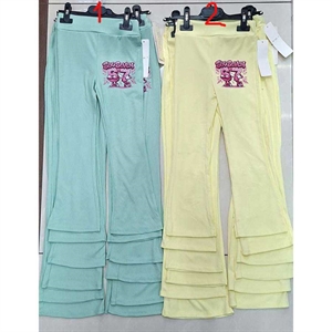 Legginsy dzwony prążek  6-16 lat