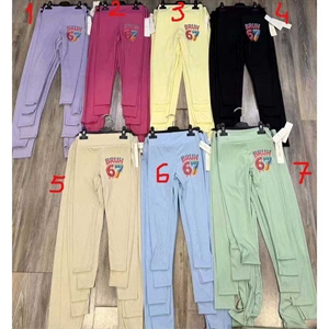 Legginsy dziewczęce prążek  6-16 lat