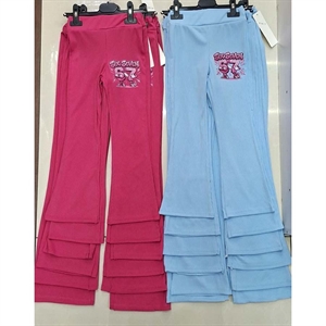 Legginsy dziewczęce prążek  6-16 lat