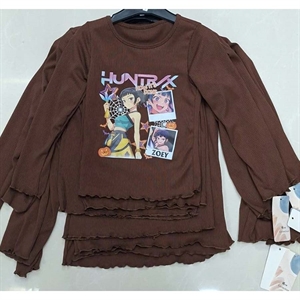 Bluzka dziewczęca prążek  4-14 lat