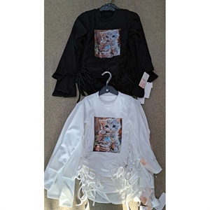 Bluzka dziewczęca prążek  6-16 lat