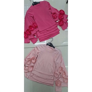 Bluzka dziewczęca prążek  4-14 lat