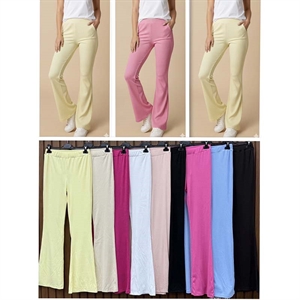 Legginsy dzwony damskie - Produkt Włoski