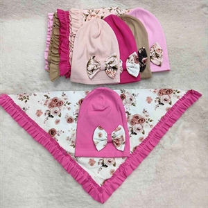 Komplet czapka + chusta (50-54)