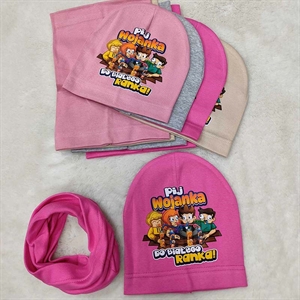 Komplet czapka + komin