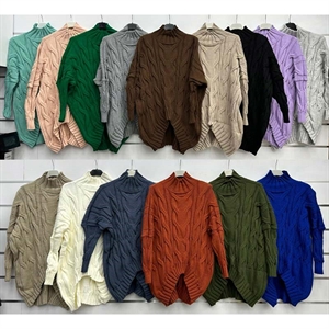 Sweter damski z półgolfem - Produkt Włoski