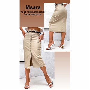 Spódnica ze sztucznej skóry Msara  XS-XL