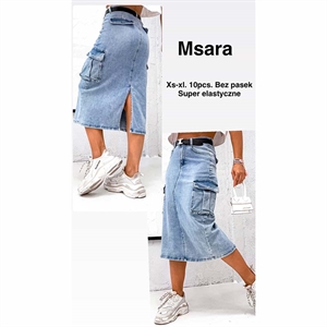 Spódnica jeansowa damska Msara  XS-XL