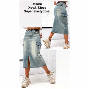 Spódnica jeansowa damska Msara  XS-XL