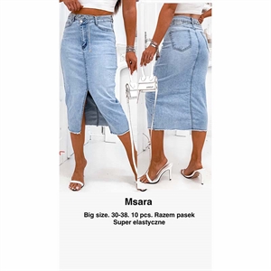 Spódnica jeansowa damska Big Size  30-38