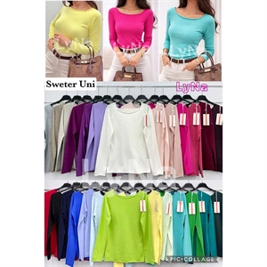 Sweter damski okrągły - Produkt Włoski