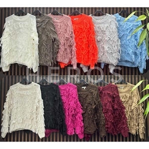 Sweter damski okrągły - Produkt Włoski