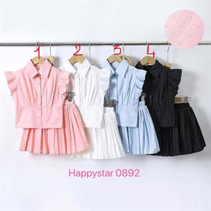 Komplet dziewczęcy ze spódnicą  4-14 lat