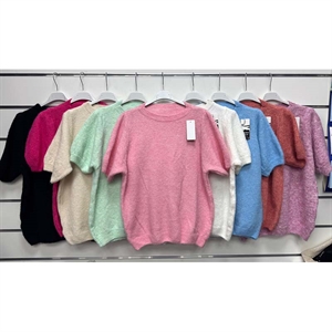 Sweter damski z krótkim rękawem - Produkt Włoski
