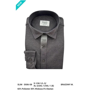 Koszula męska dzianinowa oxford krój slim fit produkt Turecki  S-3XL
