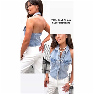 Bluzka damska jeansowa XS-XL