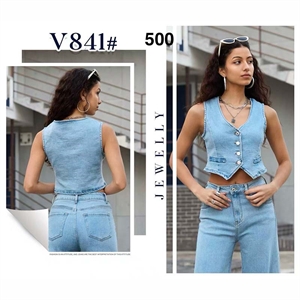 Kamizelka damska jeansowa S-2XL