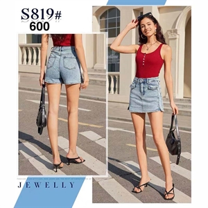 Szorty jeansowe imitujące spódnicę XS-XL