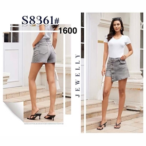 Szorty jeansowe imitujące spódnicę S-2XL