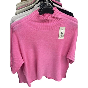 Sweter damski z krótkim rękawem - Produkt Włoski