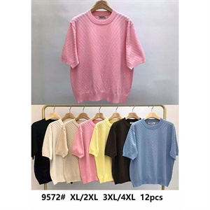 Sweter damski z krótkim rękawem  XL/2XL-3XL/4XL