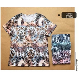 Bluzka damska krótki rękaw 4XL-8XL