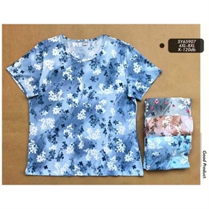 Bluzka damska krótki rękaw 4XL-8XL
