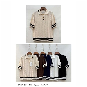 Sweter damski z krótkim rękawem S/M L/XL