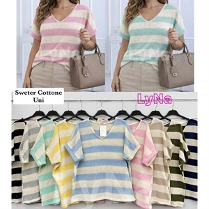 Sweter damski z krótkim rękawem