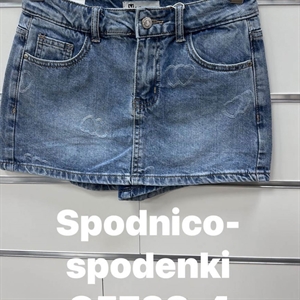 Spodenki jeansowe imitujące spódnicę  XS-XL