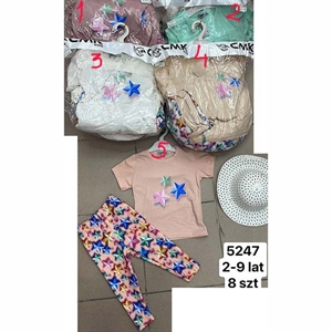 Komplet dziewczęcy produkt Turecki  2-9 lat