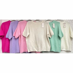 Sweter damski z krótkim rękawem