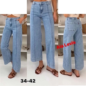 Jeansy szerokie nogawki  34-42