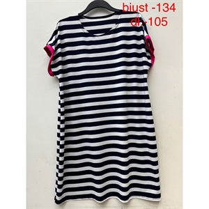 Sukienka w paski damska biust (134cm),długość (105cm) produkt Polski