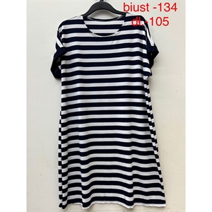 Sukienka w paski damska biust (134cm),długość (105cm) produkt Polski