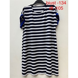 Sukienka w paski damska biust (134cm),długość (105cm) produkt Polski