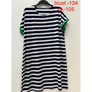 Sukienka w paski damska biust (134cm),długość (105cm) produkt Polski