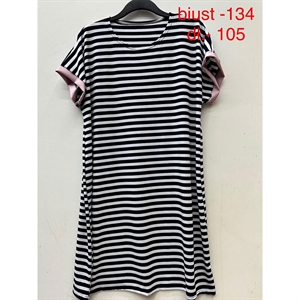 Sukienka w paski damska biust (134cm),długość (105cm) produkt Polski