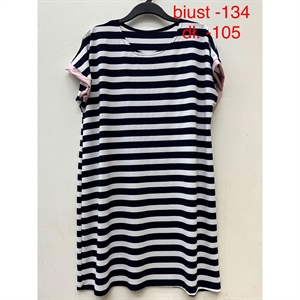 Sukienka w paski damska biust (134cm),długość (105cm) produkt Polski