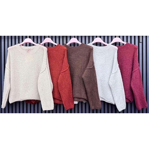 Sweter damski okrągły