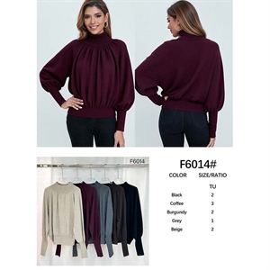 Sweter damski z półgolfem