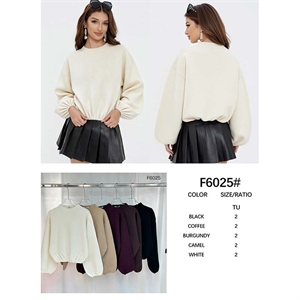 Sweter damski okrągły