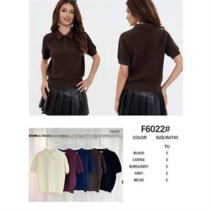 Sweter damski z krótkim rękawem