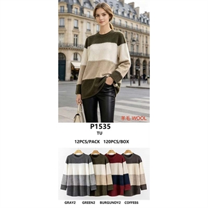 Sweter damski okrągły