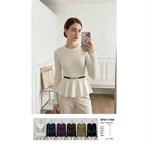 Sweter damski okrągły