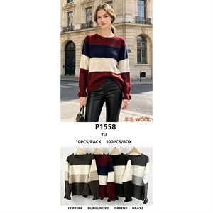 Sweter damski okrągły
